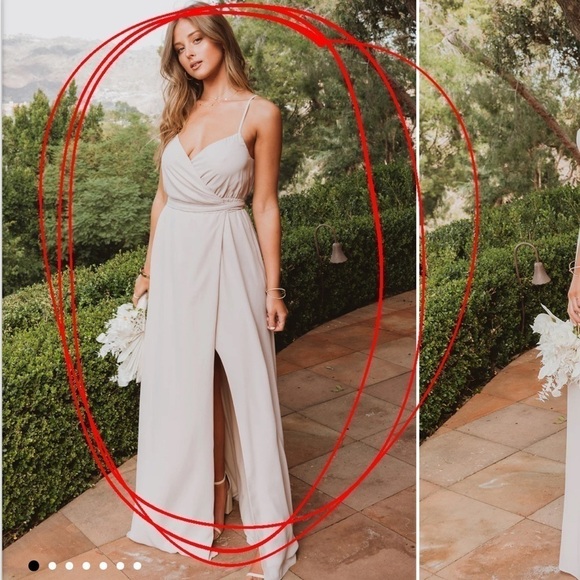 SHOW ME THE RING CRISP SHOW ME YOUR MUMU EMILY EMPIRE MAXI DRESS MEDIUM - Picture 5 of 7